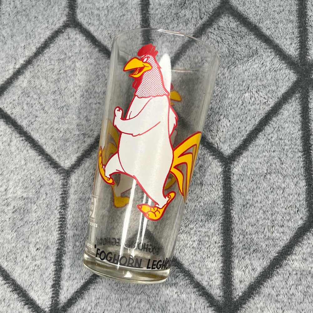 Vintage 1973 Pepsi Warner Brothers Foghorn Leghorn Looney Tunes Glass B1